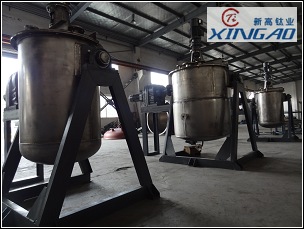 鈦翻轉(zhuǎn)反應(yīng)釜，制造好驗(yàn)收結(jié)束！