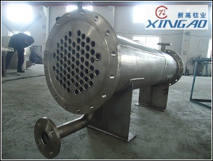 純鈦換熱器！制造好驗(yàn)收結(jié)束！