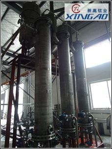 純鈦三效蒸發(fā)裝置3套！制造好驗(yàn)收結(jié)束！